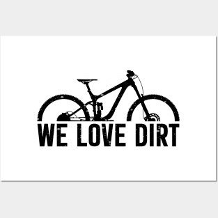 mountain bike mtb gift mountainbiker cycling bicycle Posters and Art